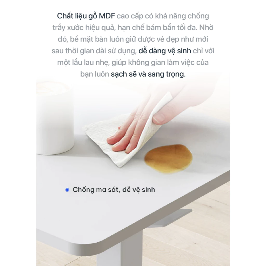 Bàn Làm Việc Di Động Điều Chỉnh Độ Cao DERGO Flexispot H7 - Ảnh 4