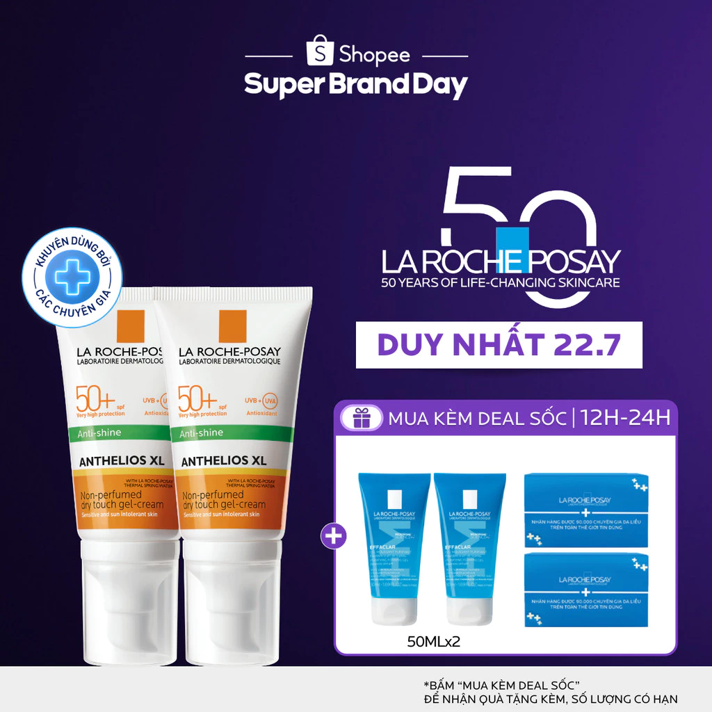 Gel rửa mặt tạo bọt dành cho da dầu mụn La Roche-Posay Effaclar Foaming Gel 400ml