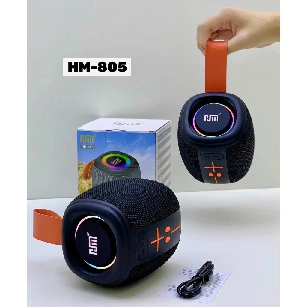 Loa Bluetooth Mini HM-805,Loa Bluetooth mini Có Đèn Led RGB Hỗ Trợ Kết Nối Thẻ Nhớ - Ảnh 2