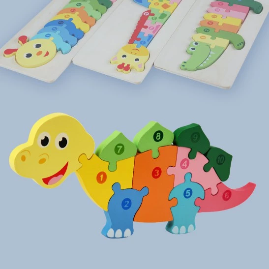 Hàng Mới Đồ chơi tranh ghép nối 10 số - ghép tương ứng số 1-10 cho bé 30x12,8 Cm Đồ chơi thông minh cho bé - Ảnh 2