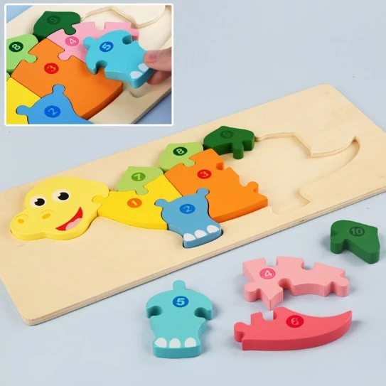 Hàng Mới Đồ chơi tranh ghép nối 10 số - ghép tương ứng số 1-10 cho bé 30x12,8 Cm Đồ chơi thông minh cho bé - Ảnh 4