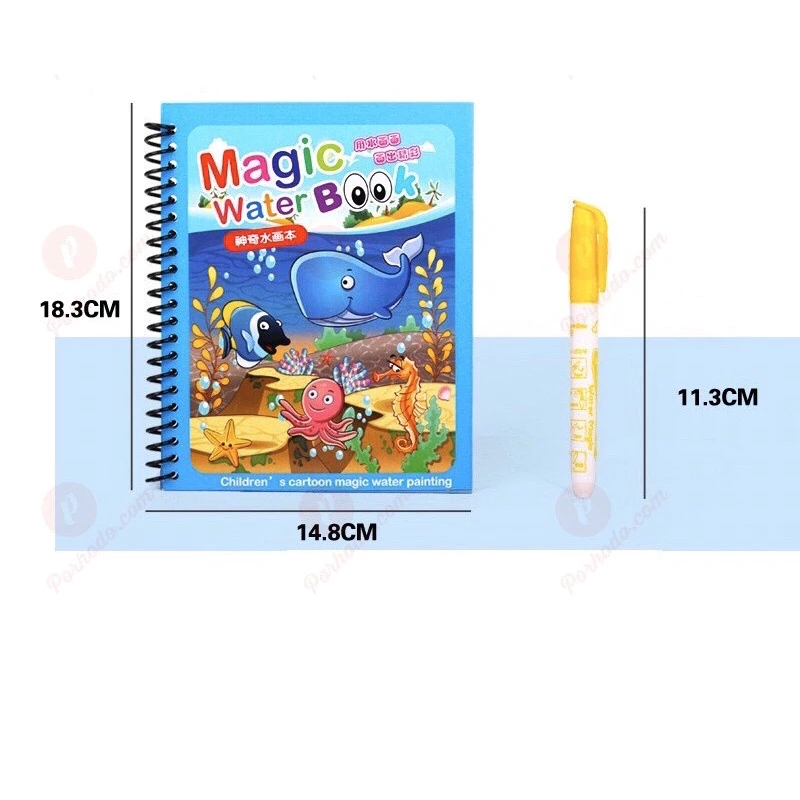 Tranh Vẽ Ma Thuật - Tranh Tô Màu Tái Sử Dụng Nhiều Lần - Ảnh 2