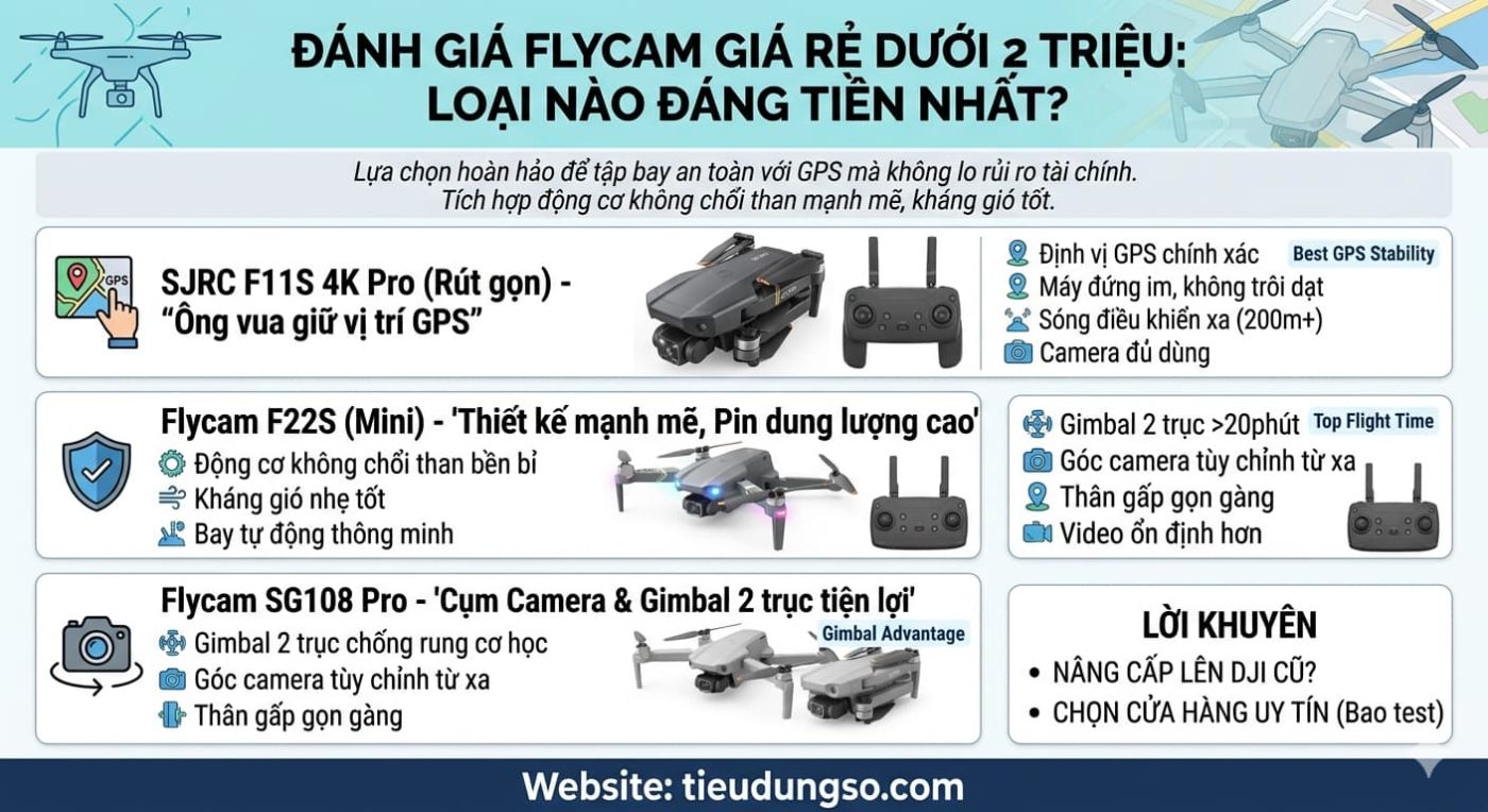 Đánh Giá Flycam Giá Rẻ Dưới 2 Triệu Loại Nào Đáng Tiền Nhất