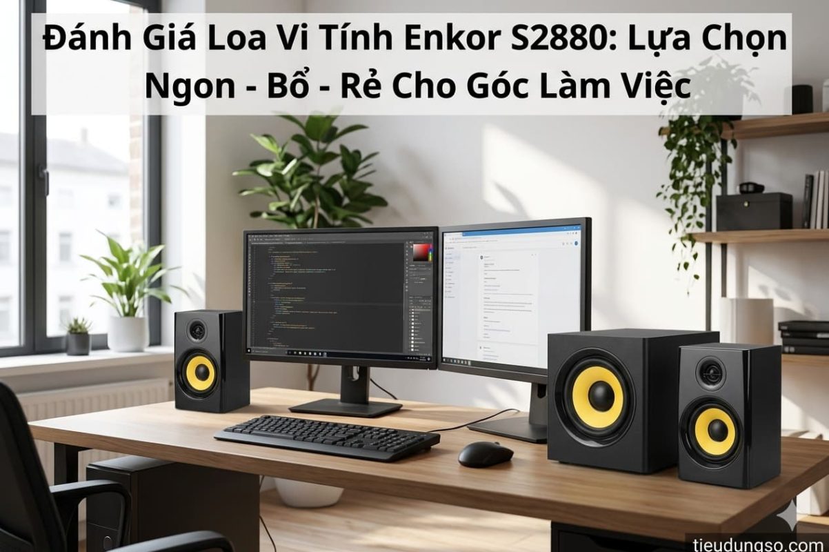 Đánh Giá Loa Vi Tính Enkor S2880 Lựa Chọn Ngon - Bổ - Rẻ Cho Góc Làm Việc