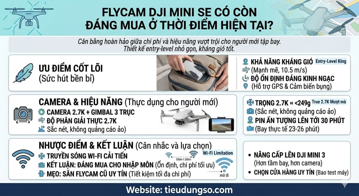 Flycam DJI Mini SE Có Còn Đáng Mua Ở Thời Điểm Hiện Tại